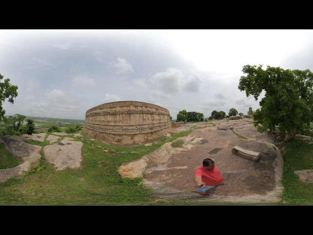 64 Yogini Temple Morena Outside View MP | 360 Degree VR Video | 64 योगिनी मंदिर के बाहर का दृश्य