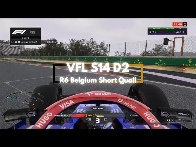 VFL S14 D2 | R6 Belgium - Short Quali | F1 2024 | VCRB | PS5