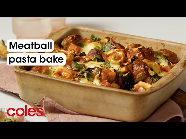 Meatball pasta bake