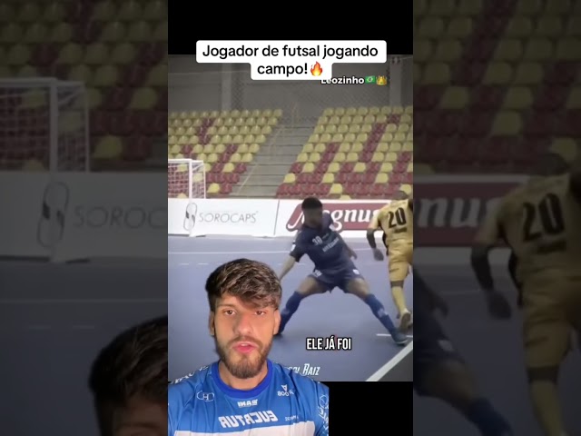 Leozinho do futsal para o campo!🔥 #futsalpr #prfutsal #futebol #futebolbrasileiro #futsal #brfutsal