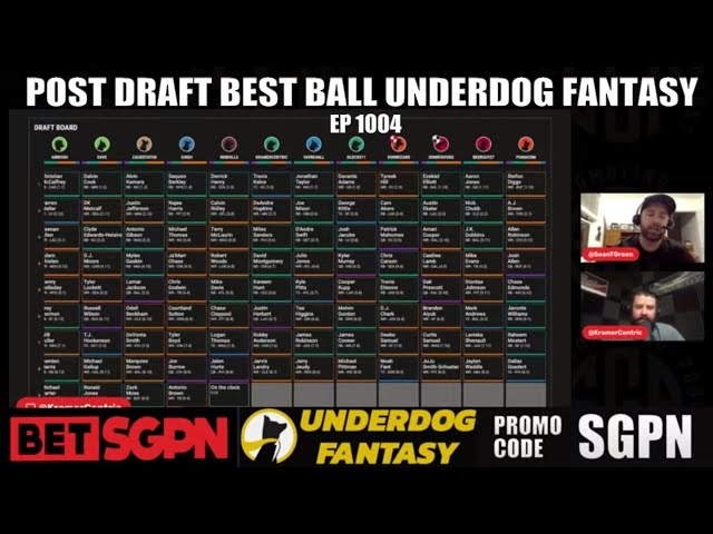 Post Draft Best Ball - Sports Gambling Podcast (Ep. 1004)