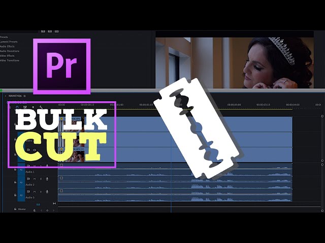 AUTO CUT MULTIPLE VIDEO & AUDIO CLIPS IN PREMIERE PRO