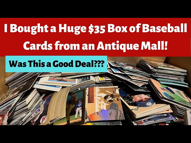 I Bought a Huge $35 Box of Baseball Cards from an Antique Mall! Was This a Good Deal???