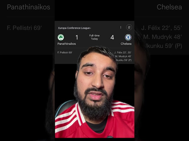 Panathinaikos 1-4 Chelsea full time reaction highlights. #chelsea #panathinaikos #pellistri