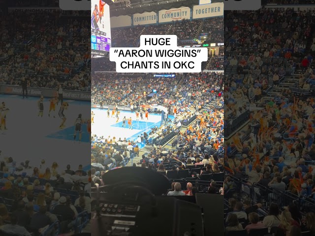 MASSIVE “Aaron Wiggins” chants tonight from the home Thunder crowd on his big career night of 41.