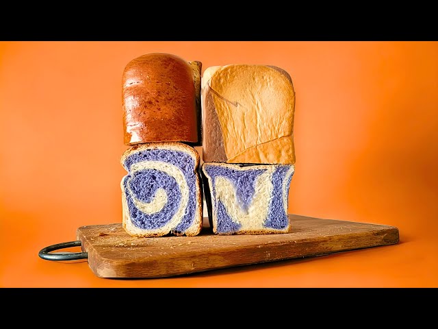 RECIPE Bi Color SANDWICH Loaf BREAD at Home - With Process Of Course