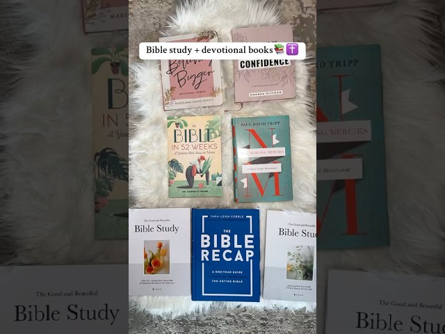 7 Bible study + devotional books to grow in Christ🤍