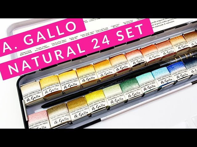 A Gallo Naturale Set! Italian Handmade Watercolor Paint Full Review