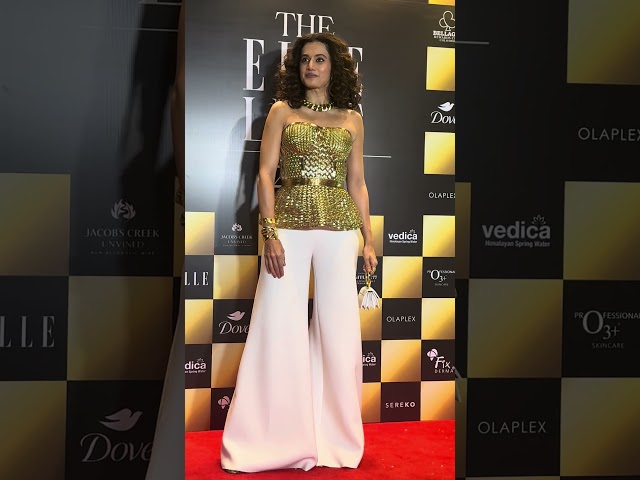 ✨ Taapsee Pannu Slays at Elle List India 2024 Red Carpet! 🔥💃