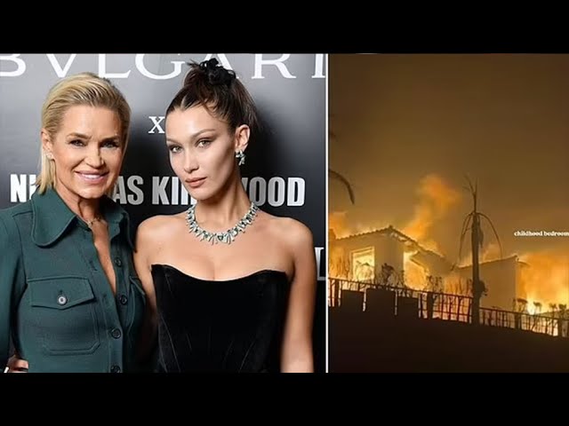 Bella Hadid Shares Photo of Her ‘Childhood Bedroom’ Ablaze at Her Mom’s Former Los Angeles Mansion