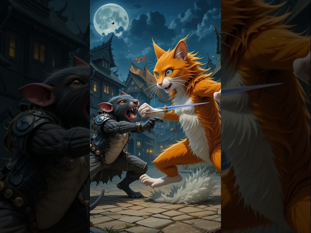 Cat vs Rat King ⚔️ Epic Battle to Save the Village! 🐱⚔️🐭