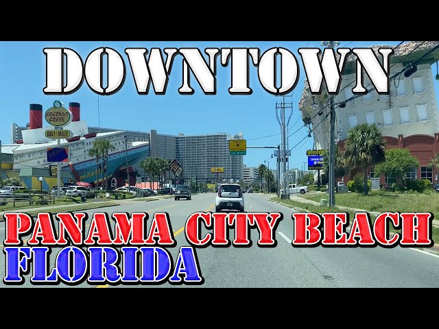 Panama City Beach - Florida - 4K Downtown Drive