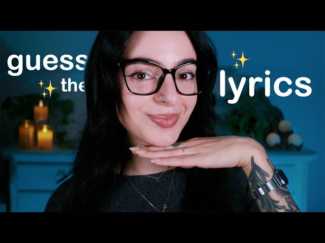 ASMR CLOSE ur EYES & Guess the Song Lyrics  ✨ Do You Know the Lyrics to Your Favourite Rock Songs?