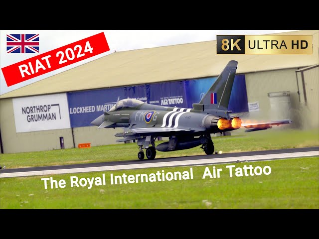 RIAT 2024: The Royal International Air Tattoo - Flight Displays - 50th F-16 Anniversary [8K]