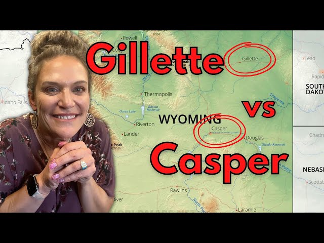 What is different about living in Casper Wyoming and living in Gillette Wyoming?