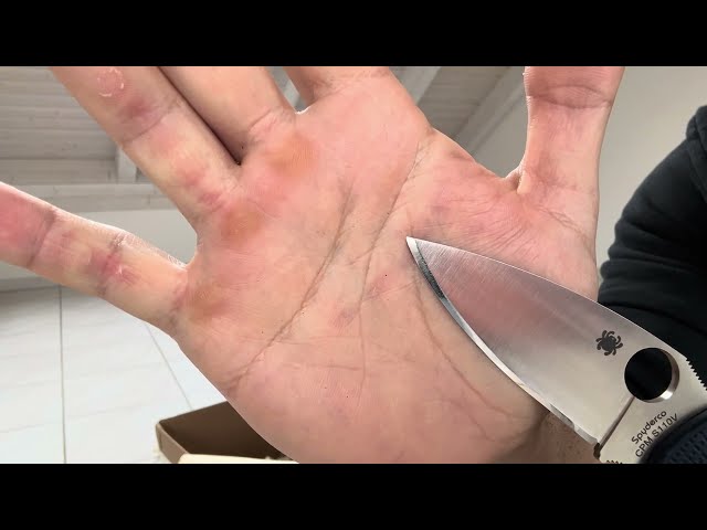 I Was Wrong! Spyderco CPM S110V Blade Chipped