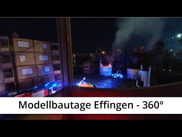 Brandeinsatz bei Nacht - Modelbbautage Effingen 2024