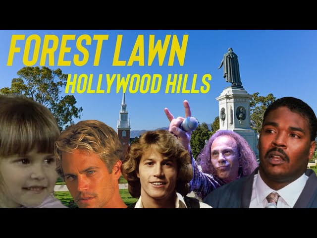 Forest Lawn Hollywood |Most Star-Studded Cemetery | 50+ Graves Visited |Rodney King Andy Gibb & More