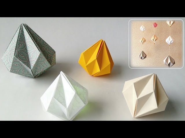 Origami Diamonds - No Glue -