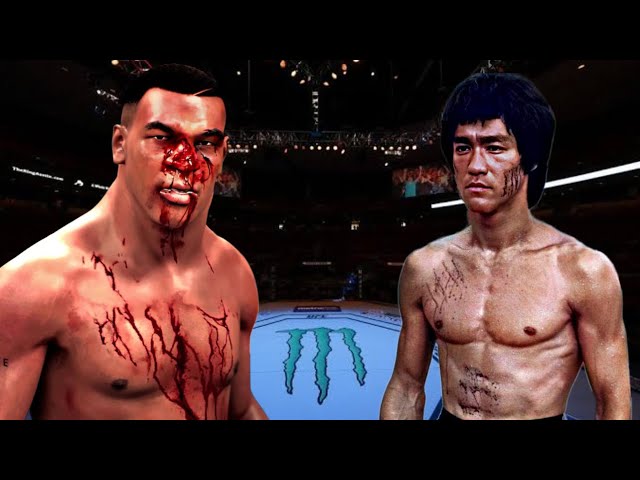 BRUCE LEE VS MIKE TYSON 😱🔥*INSANE WAR* (EA SPORTS UFC 5)BRUCE LEE KNOCKOUTS | MIKE TYSON KNOCKOUTS