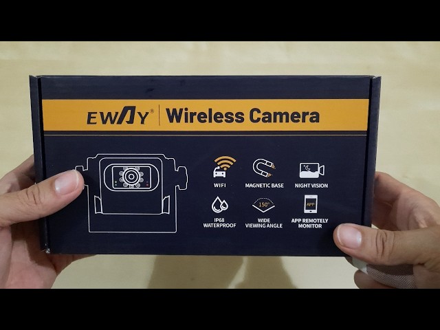 EWAY WiFi Magnetic Hitch Wireless Backup Rear/Front View Camera