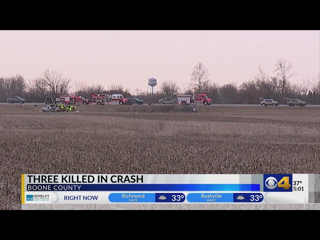 Adult, 2 children dead after crash on I-74 in Boone County