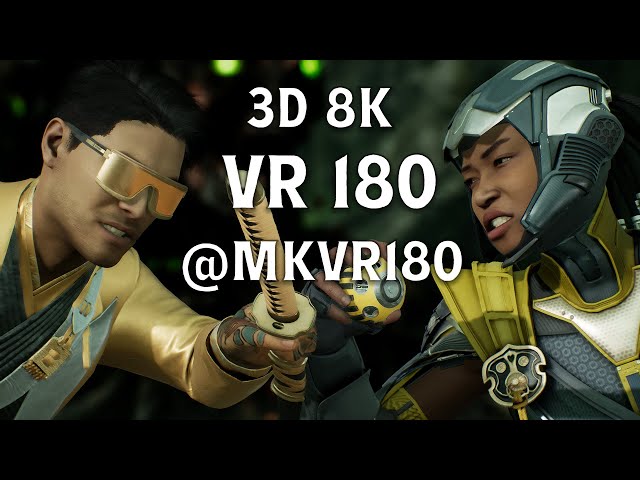 Mortal Kombat VR: Kenshi vs Cyrax (VR180 8K 3D Battle) | Epic Virtual Fight Scene (MQVR-32A)