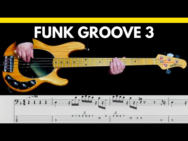 FUNK GROOVE 3 + TABS and Notation