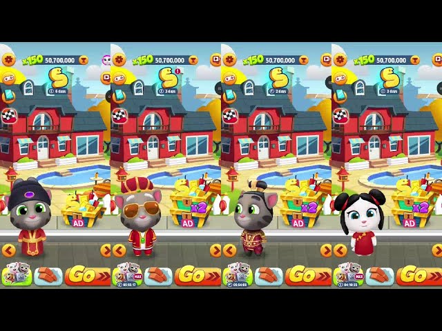 Talking Tom Gold Run Snake Dash event Fortune Tom vs King Tom vs General Tom vs Lucky Angela