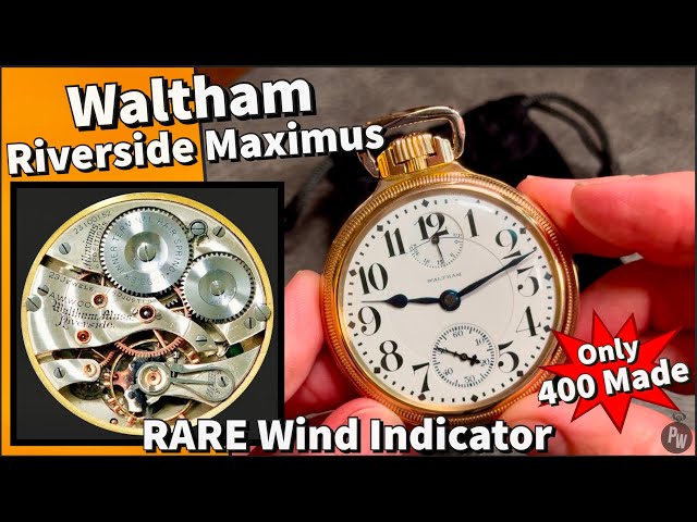 RARE 16s Waltham Riverside Maximus Wind Indicator — Only 400 Produced