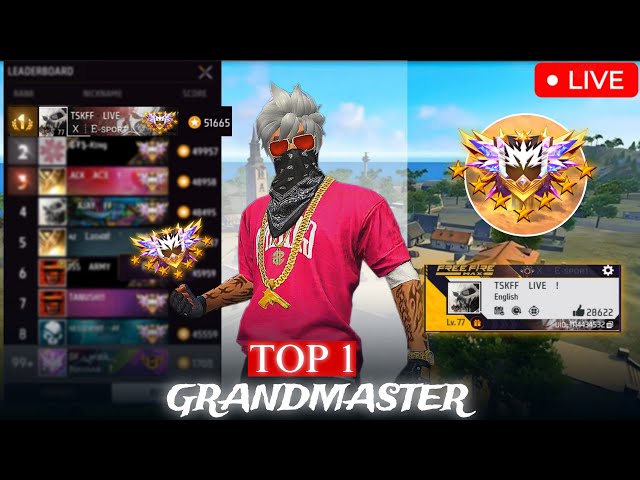 FREE FIRE LIVE👻GARENA FREE FIRE💀GUILD TEST LIVE !! TSK FF #freefire #totalgaming #freefirelive