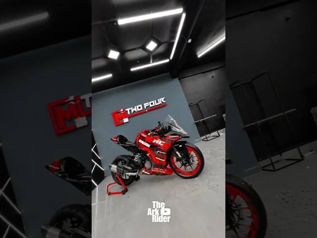 RC 390 modified red colour ❤ Full body paint 🎨 x2se kit 💥 #rc390 #ytshorts #shorts #viralshorts