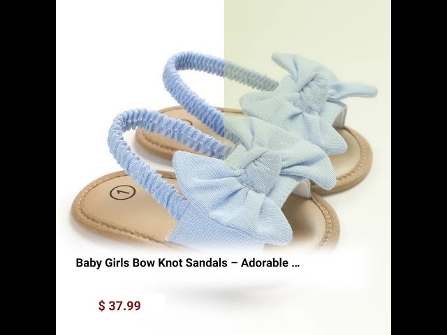 Baby Girls Bow Knot Sandals – Adorable and Comfortable for Summer Fun