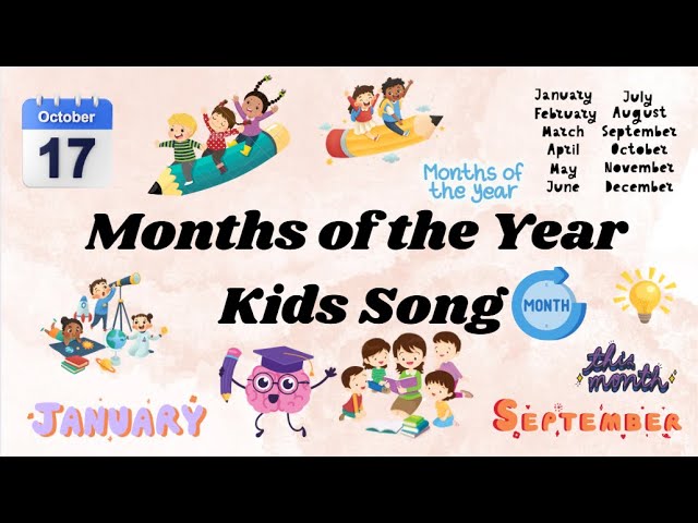 Months of the Year Song for Kids | Fun Learning Through Music🎶| Kids Songs #kidssongs #nurseryrhymes