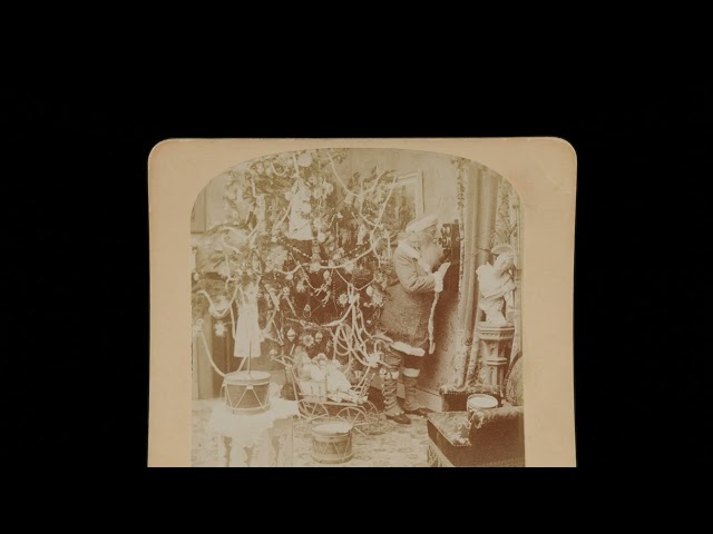 Santa Claus telephoning for supplies ~1897 (VR 3D still-image)