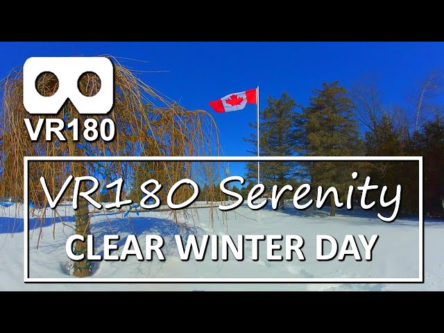 VR180 Serenity: Clear Winter Day. 10 Minutes of Winter Calm in Virtual Reality