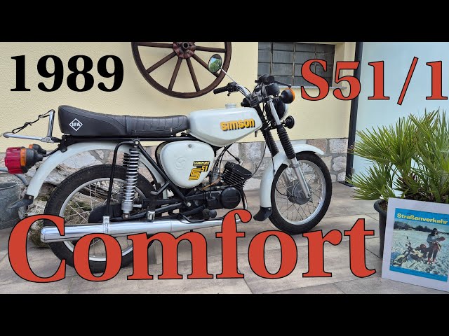 Originallackfetischist - Atlasweiße Simson S51/1 Comfort Baujahr 1989