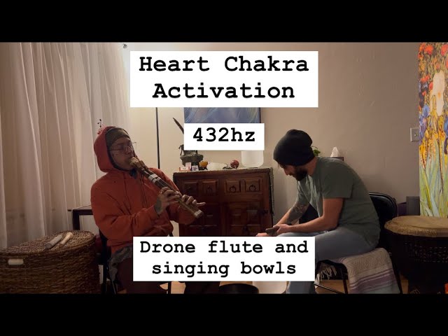 Heart Awakening: Flute & Crystal Bowls in Aeolian Scale | 432 Hz Chakra Healing Meditation