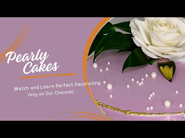 Cake with Pearls & Flowers Decorating by Humel