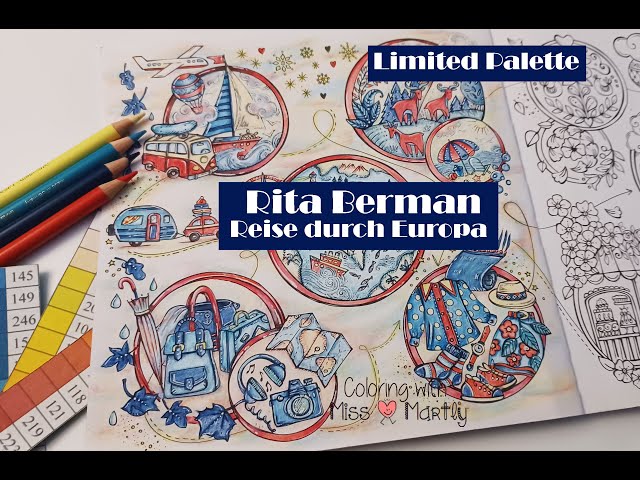 Using Limited Color Palette: Meine Reise durch Europa by Rita Berman | with Polychromos Part 6