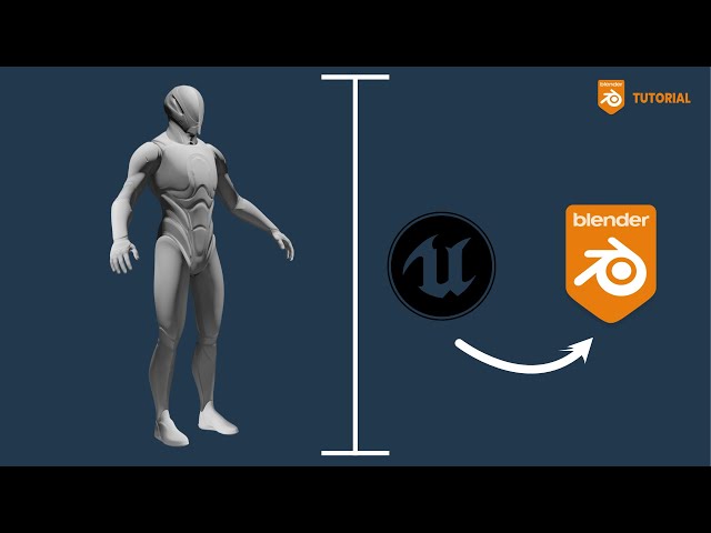 How to export the UE5 mannequin into Blender 3.5 for scale reference | #3dmodeling #UE5