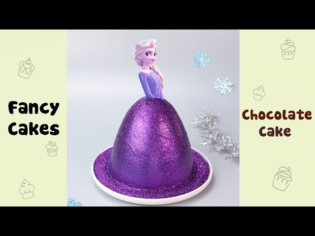 Beautiful Pull Me Up Elsa Princess Cake Decorating Idea