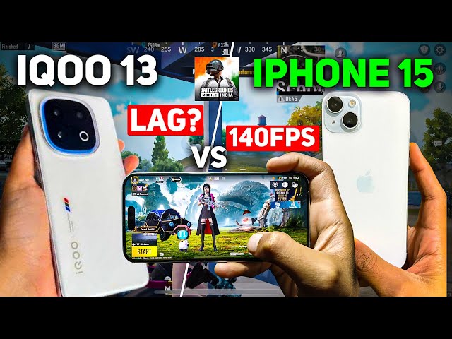 iQOO 13 vs iPhone 15: Best Phone for BGMI & PUBG?🔥 | Gaming Test & Comparison!