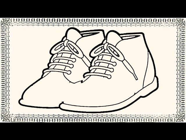 How to draw pair of shoes