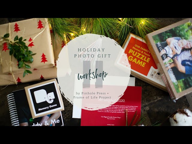 Holiday Photo Gift Workshop Overview and Pinhole Press Product Reviews