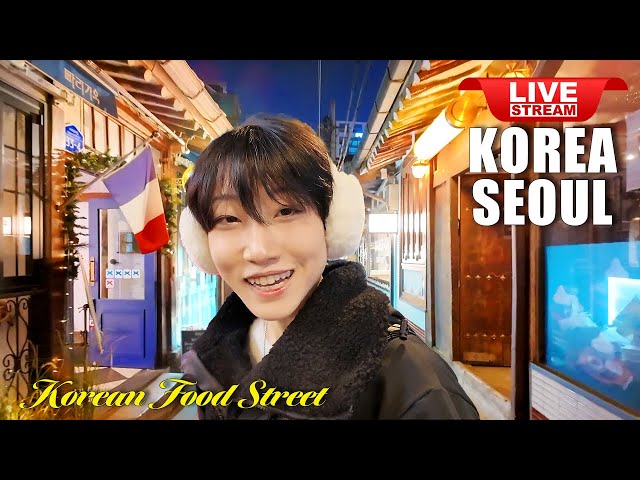 Live Korea Seoul 🇰🇷 2025 Lunar new year | Seoul Jongno Night Walking Tour | Korean Food Street