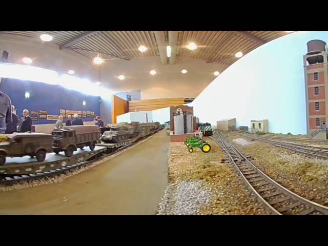 Gosport Model Railroad Club, N scale modular layout - 360 Video 3