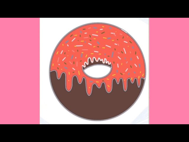 How to draw a Cute Donut🍩😍 || How to draw a doughnut || Doughut drawing easy step by step tutorial