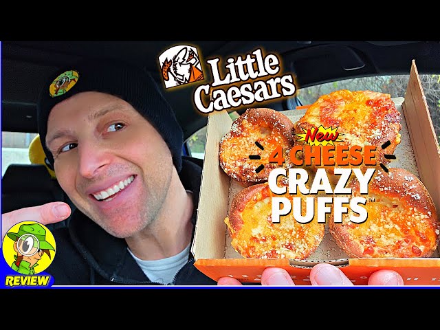 Little Caesars® 4 Cheese Crazy Puffs™ Review 🍕🧀🤪🥧 New Flavor! 🤩 Peep THIS Out! 🕵️‍♂️