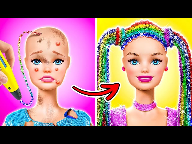 WOW! Poor Doll Becomes Rich Barbie! Best Barbie Gadgets and Crafts